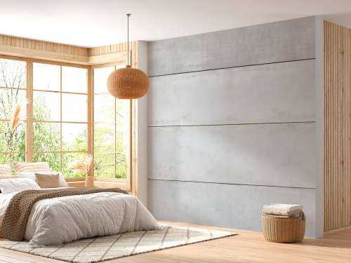 Panorama betonnen muur