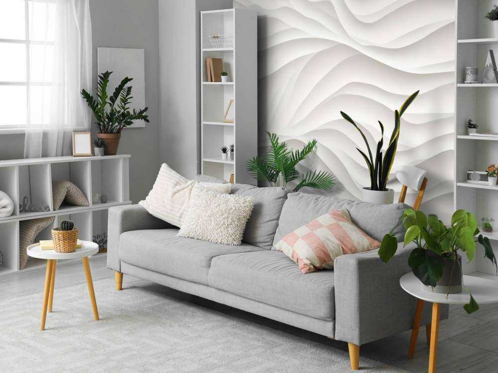 All white sculpture art texture