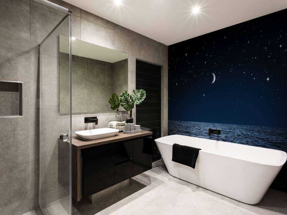 Sterrenhemel boven de zee