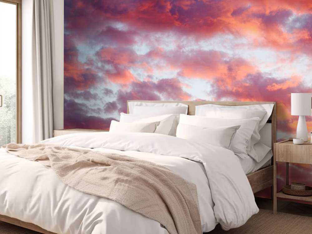 Zonsondergang in de lucht