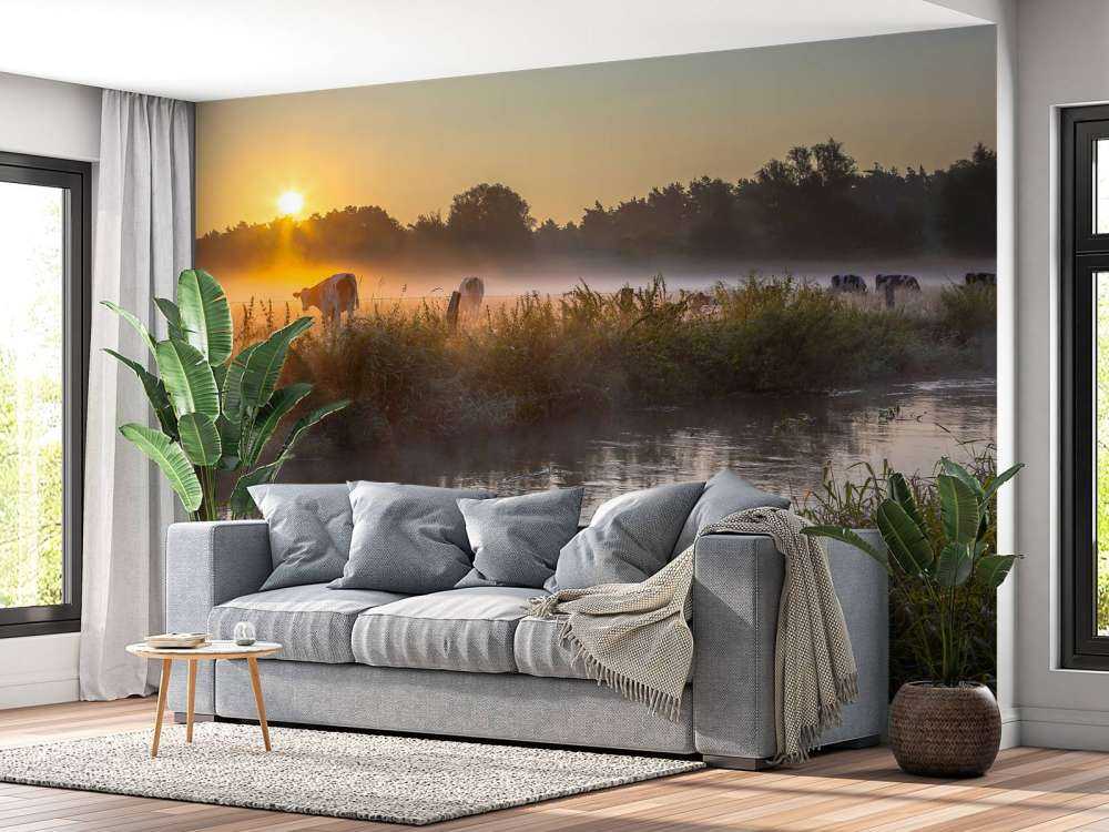 Koeien in het weiland