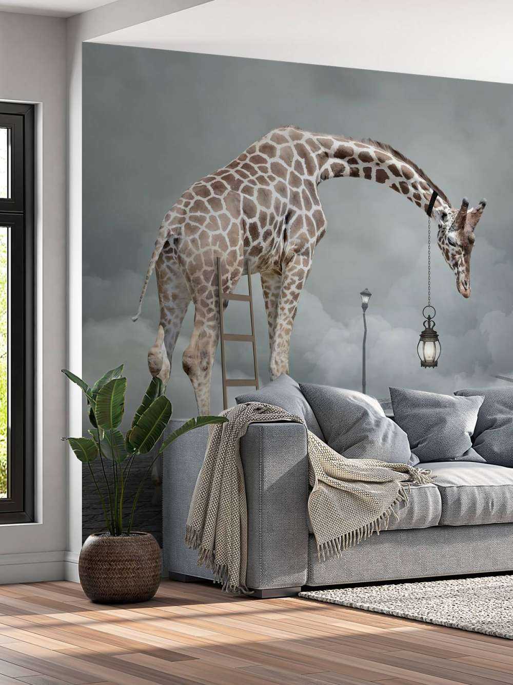 Fantasie landschap met dieren