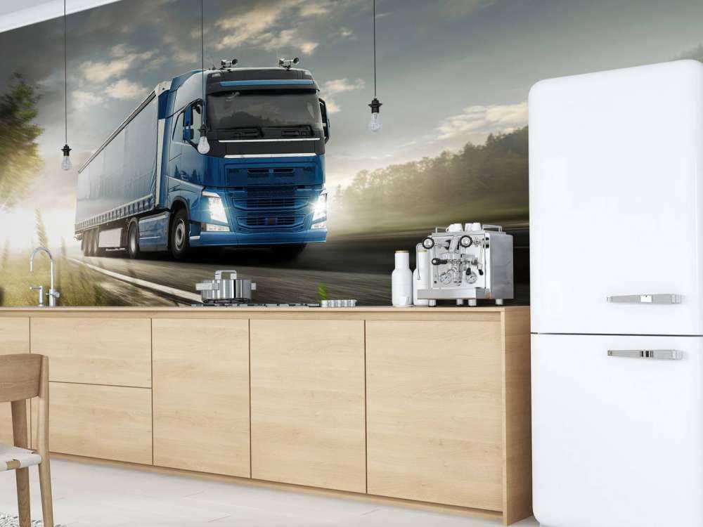 Fotobehang vrachtwagen