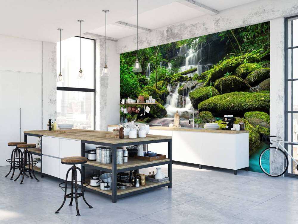 Waterval in een jungle