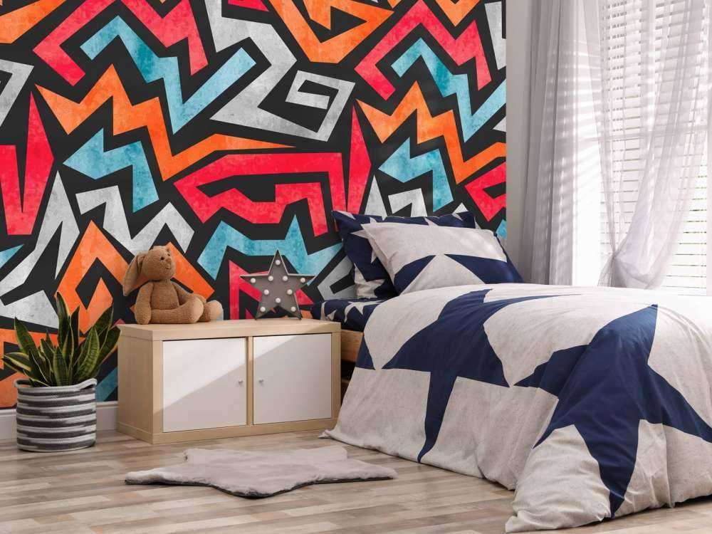 Kleurrijke grafische print