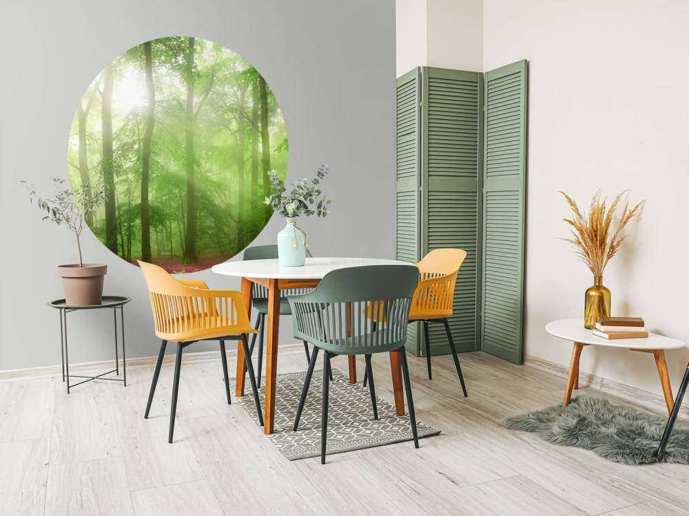 Groen bos panorama