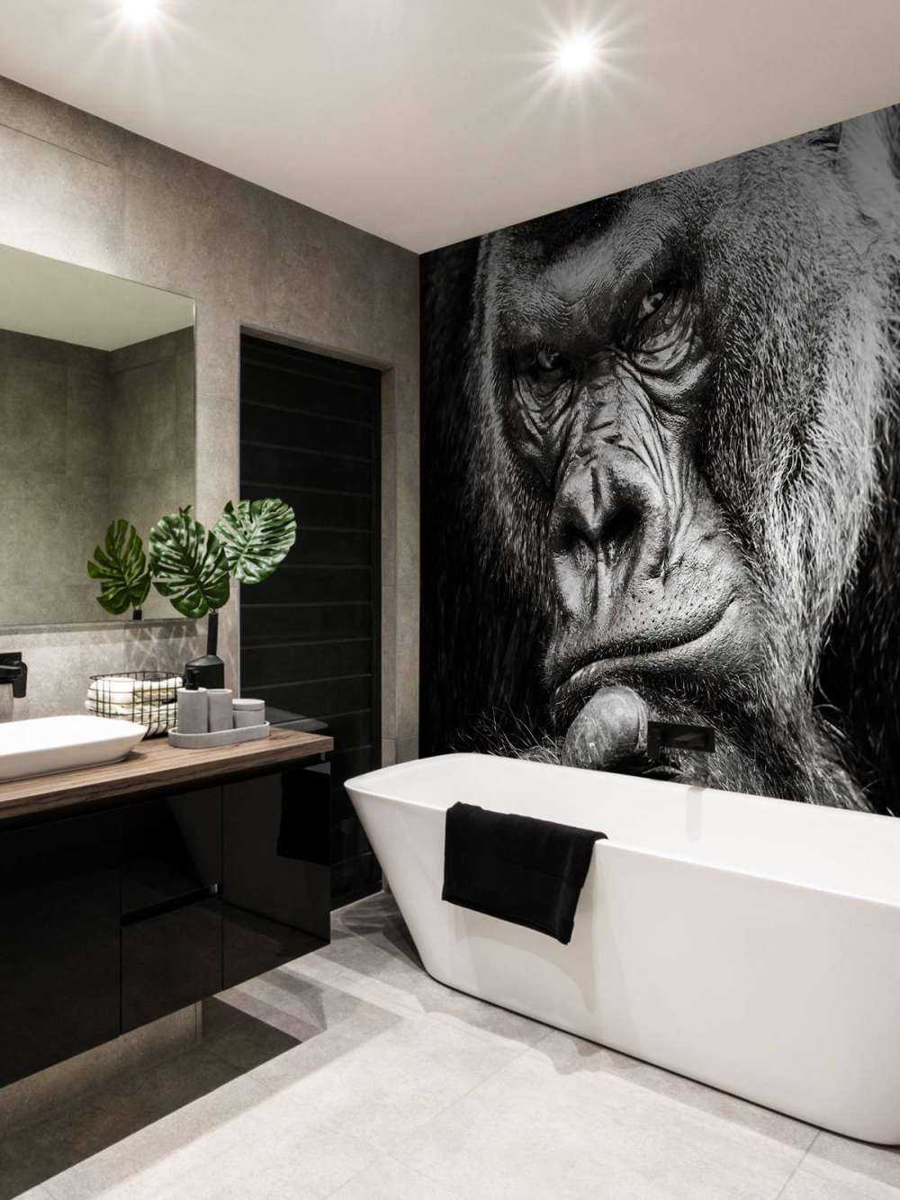 Close-up foto van een gorilla