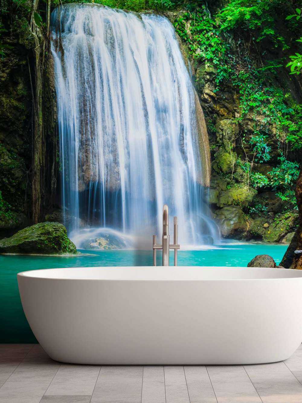 Blauwe waterval