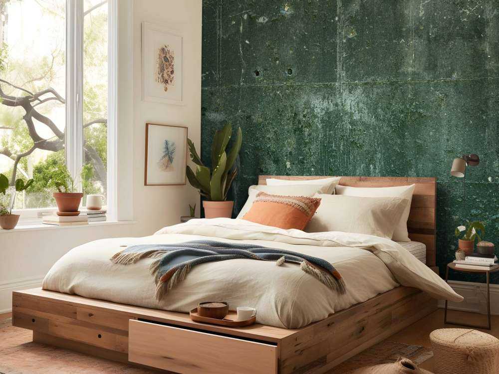 Groen betonlook