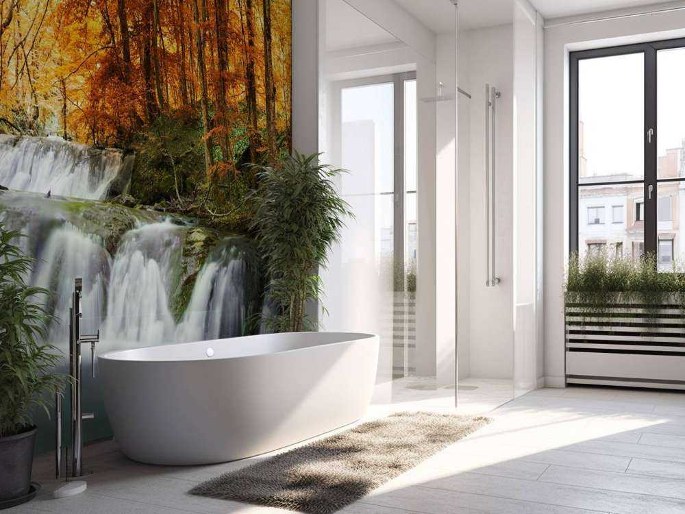 Waterval in de herfst