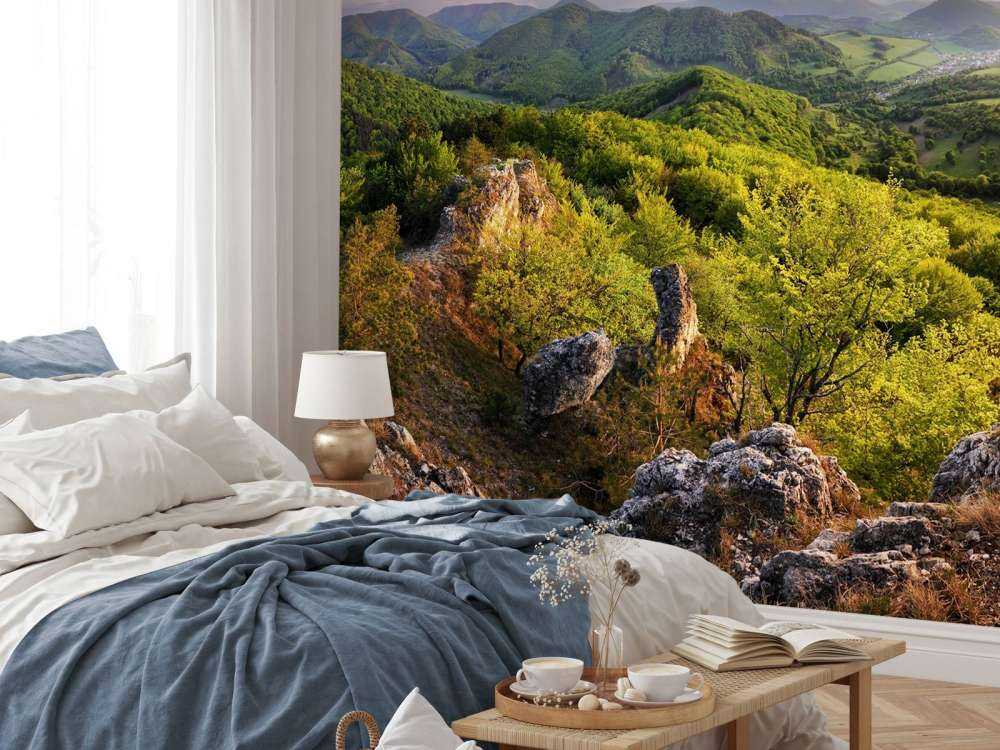 Berglandschap in de lente