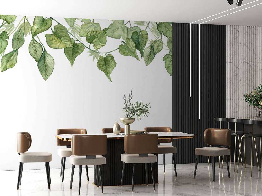 Hangende waterverf bladeren