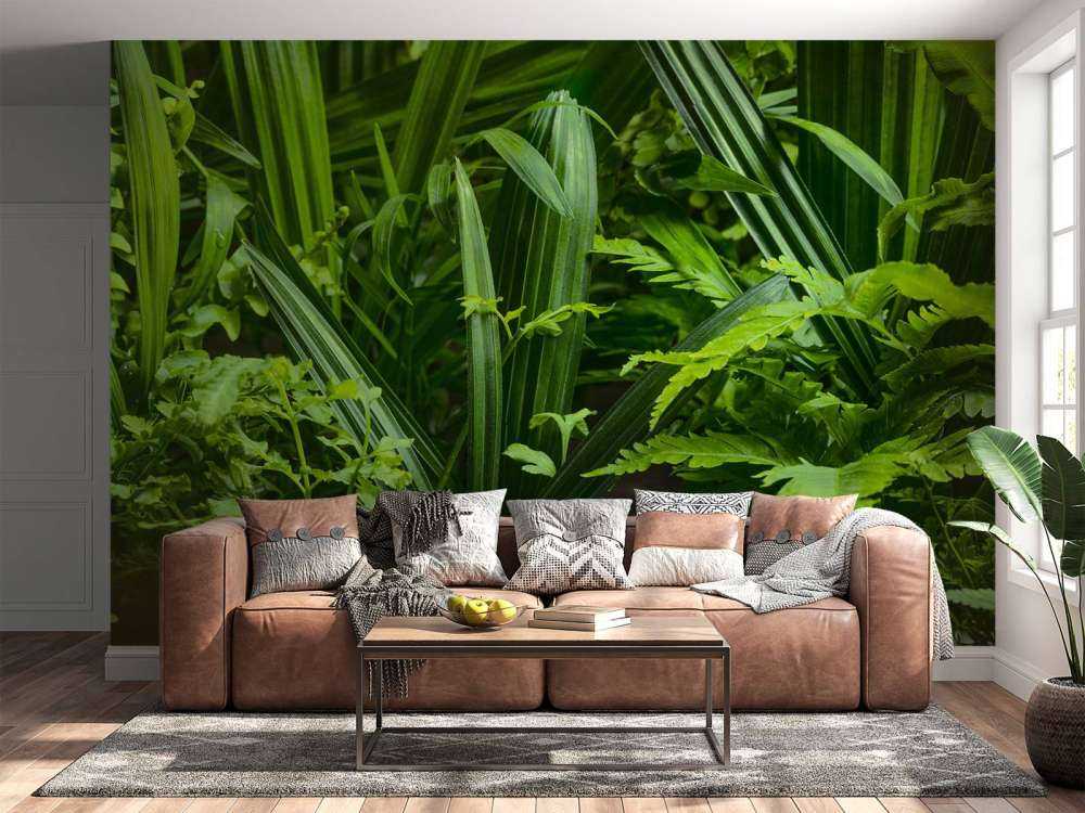 Panorama met planten
