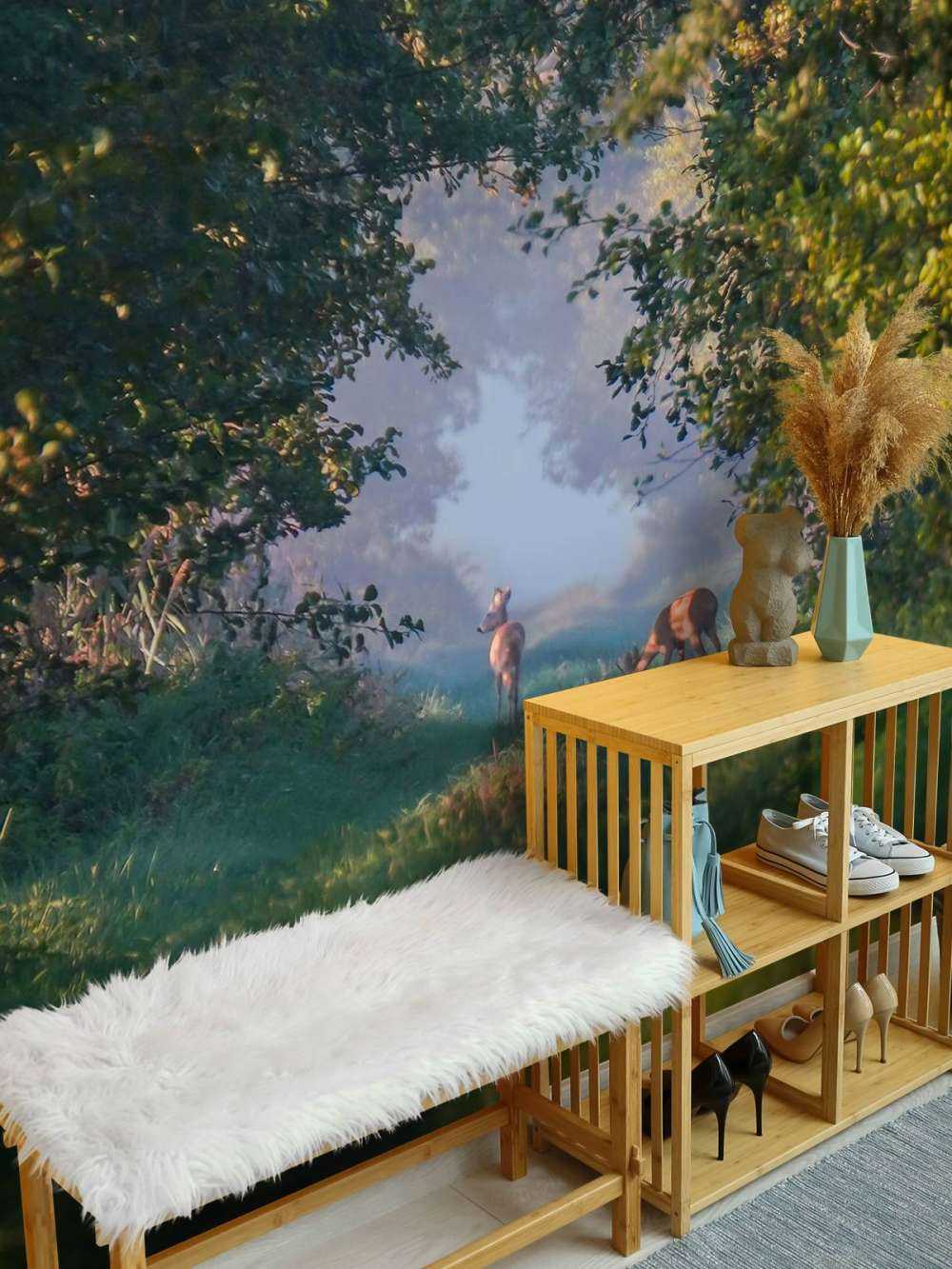 Bosdieren in het Morgenlicht