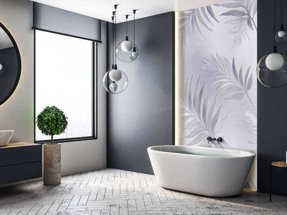 Golden leaves on dark Pale Blue