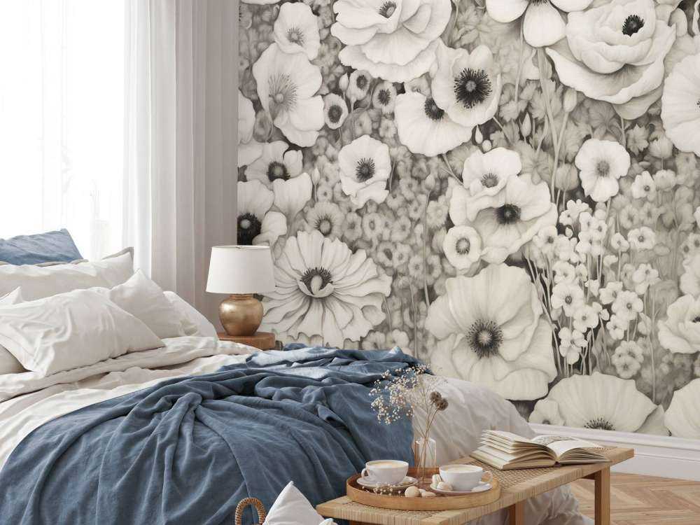 Poppy Tale Monochrome Dark Green