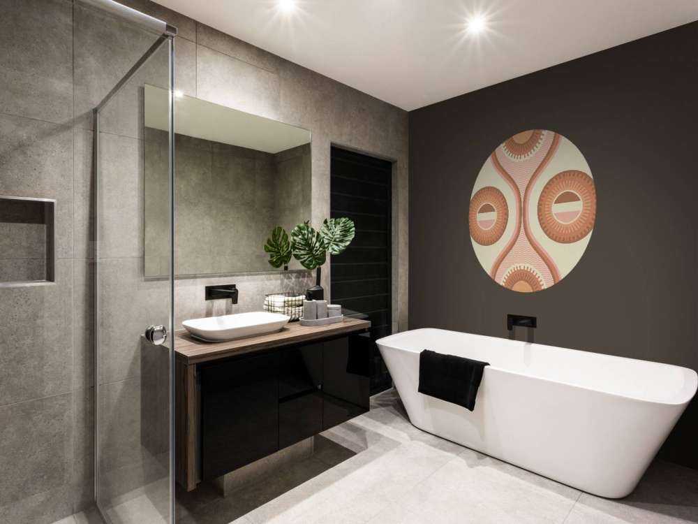 Retro zonnestralen in warme tinten