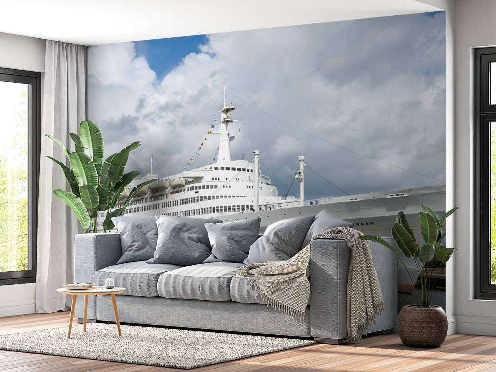 Stijlvolle oceaanreus in de haven