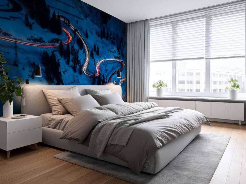 Nachtelijke afdaling in bergbochten