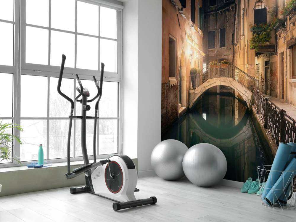 Verlichte Brug van Venetië