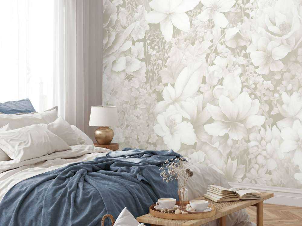 Flower festivalSEAMLESS Light Green