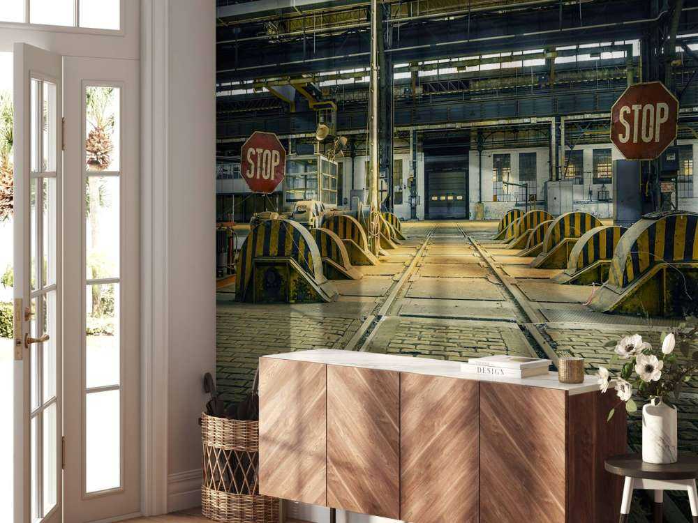 Verlaten industrie hal