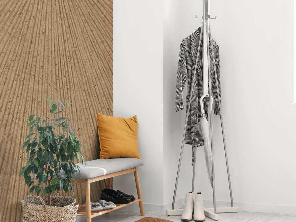 Structuur met lijnen in goud bruin