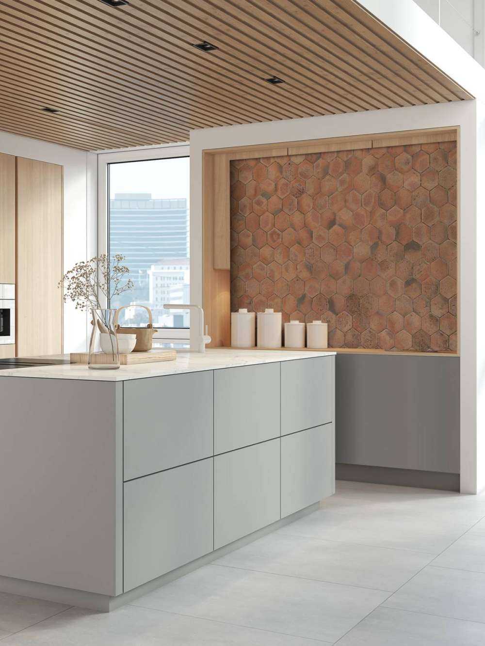 Ongepolijste stenen vloer