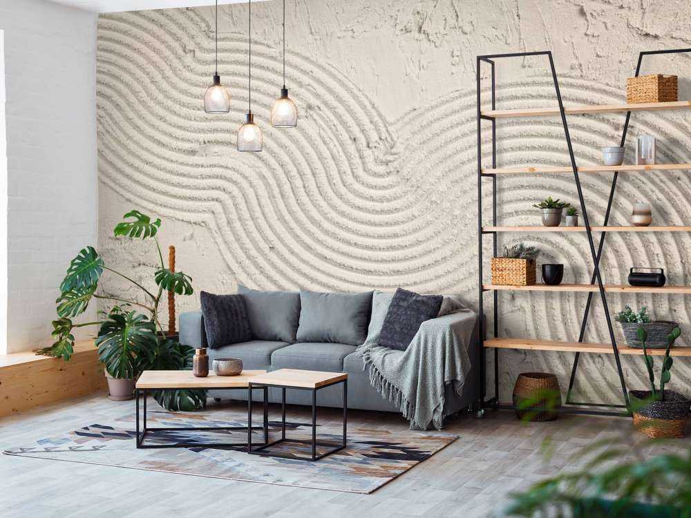 Organische lijnen en structuren in linnen