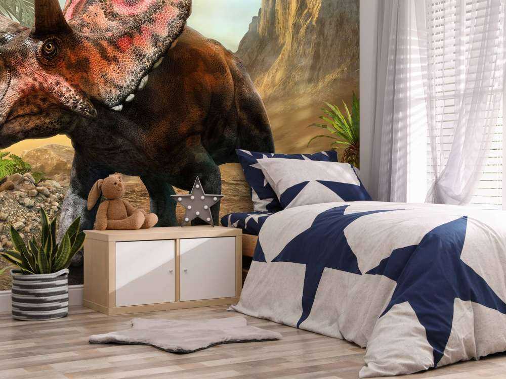 Torosaurus in het bos