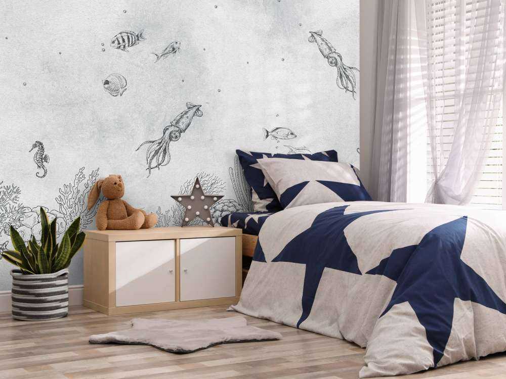 Inktvissen zee grijs