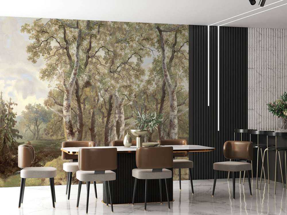 Forest Landscape Color Panorama