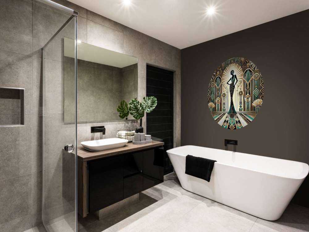 Vintage Elegance Scene in Art Deco