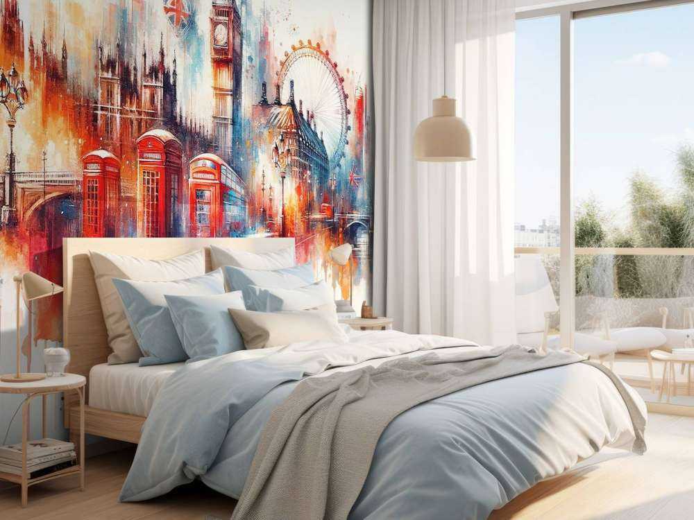 Watercolor London Skyline