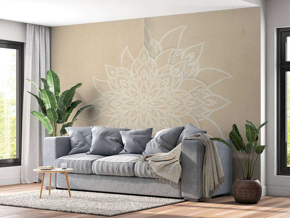 Beige Mandala Elegantie