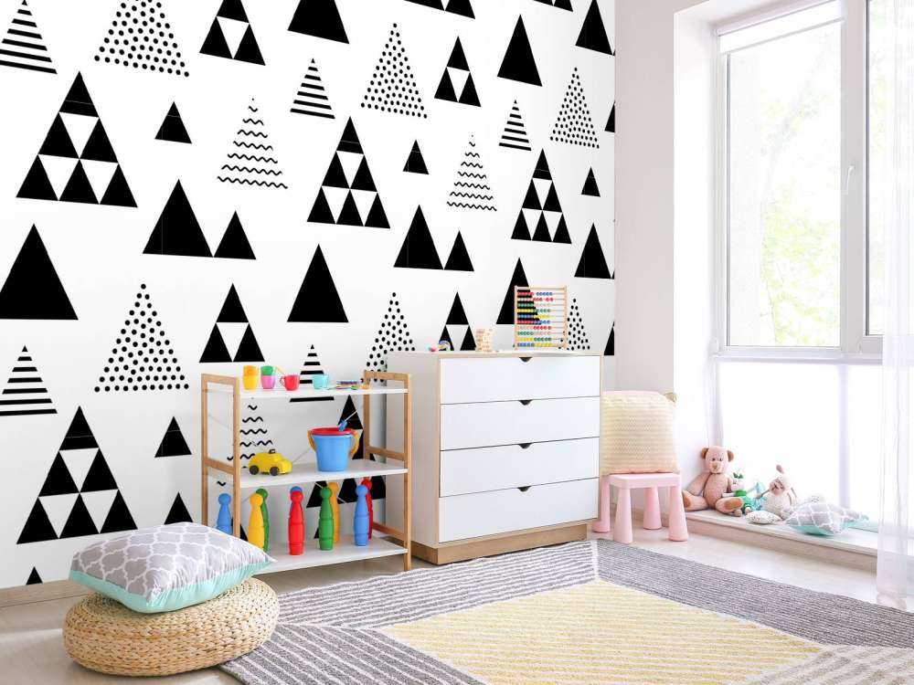 Driehoeken in zwart-wit