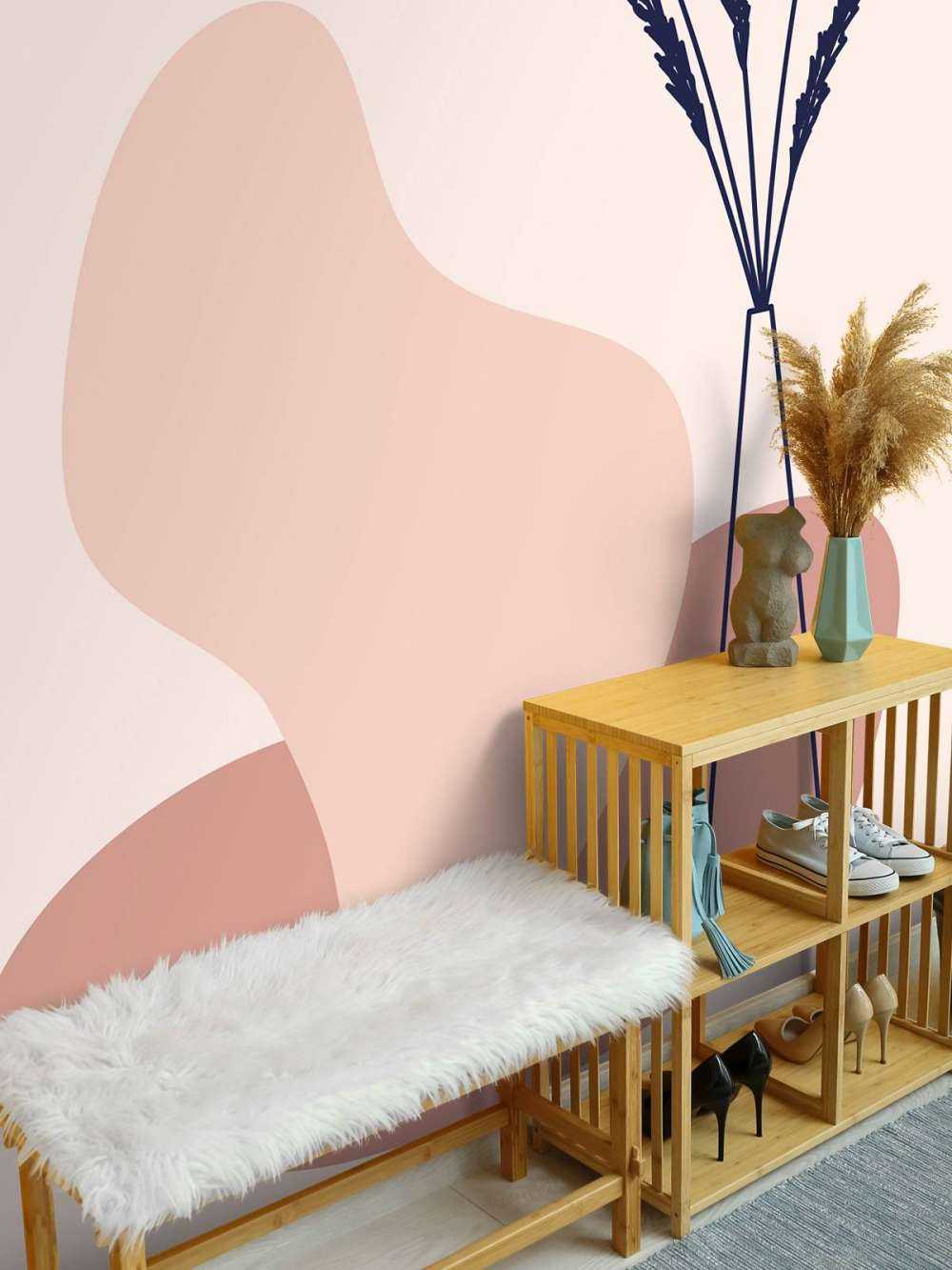 Plant met vaas en vormen