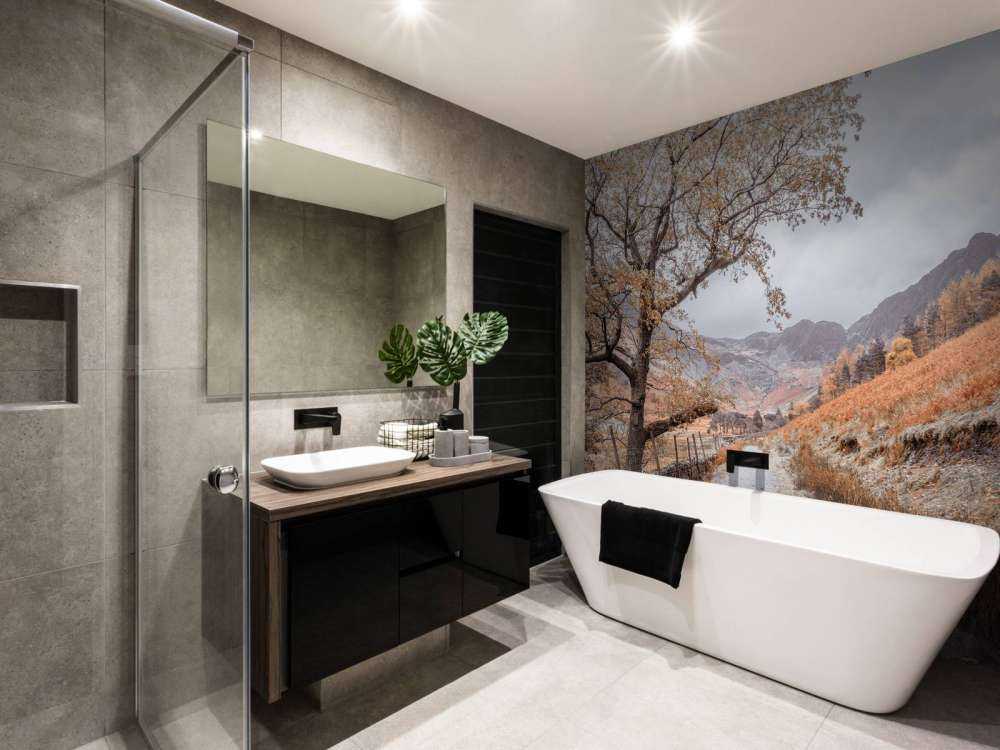 Pad tussen de bergen