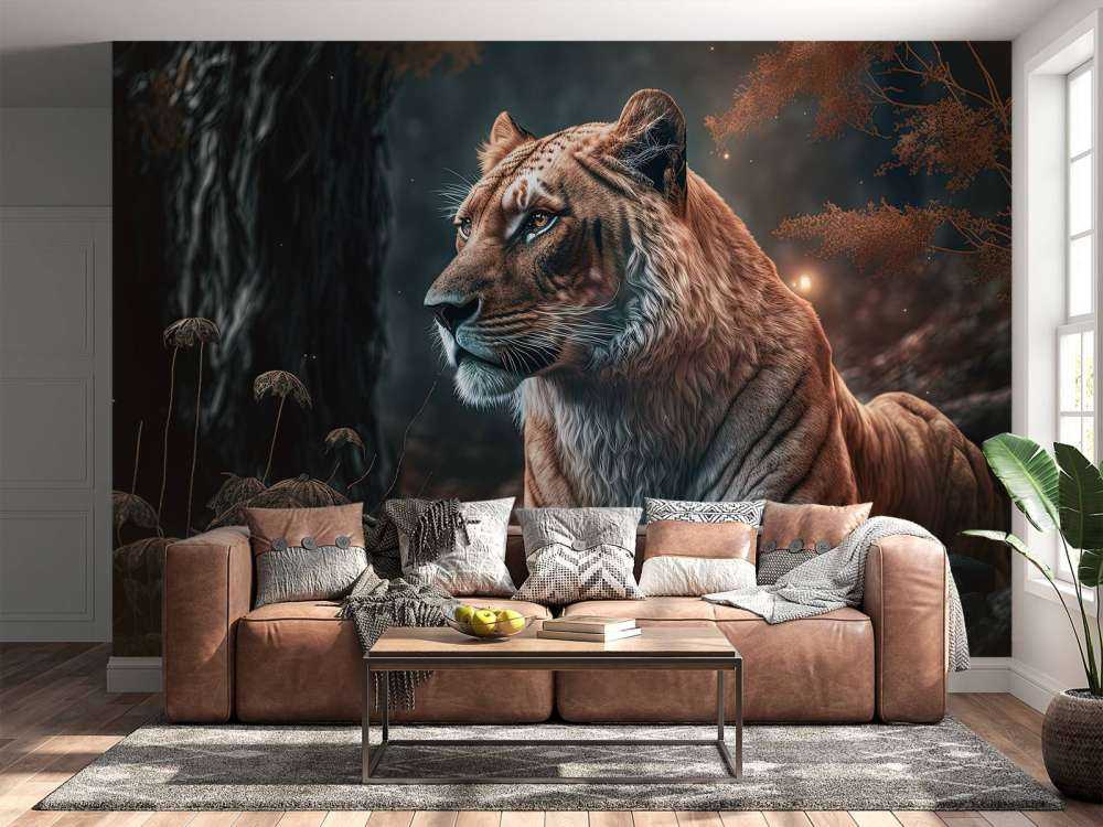 Illustratie van een leeuw