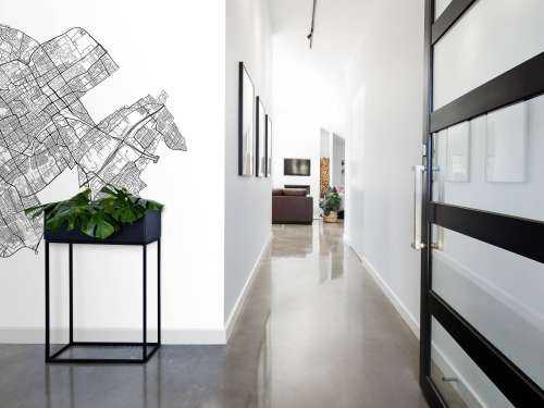 Plattegrond van Den Haag, wit
