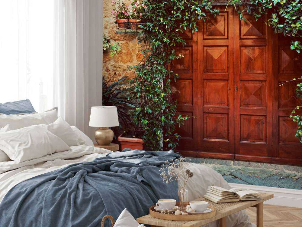 Houten deur in Italië