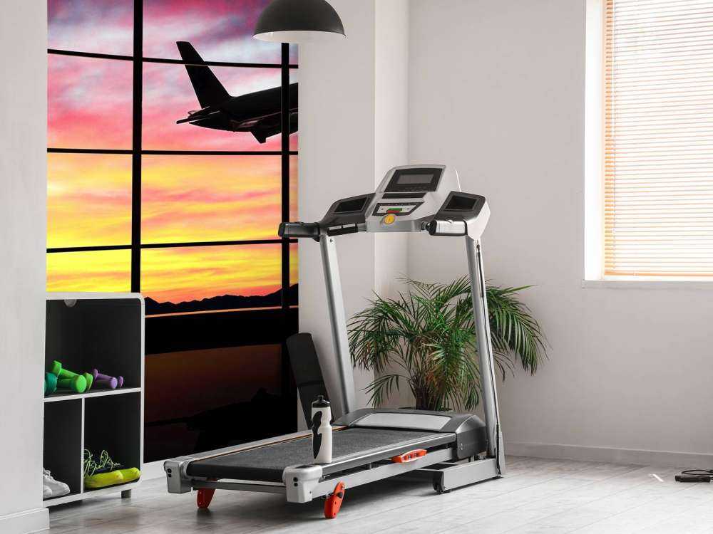 Raam bij een vliegveld