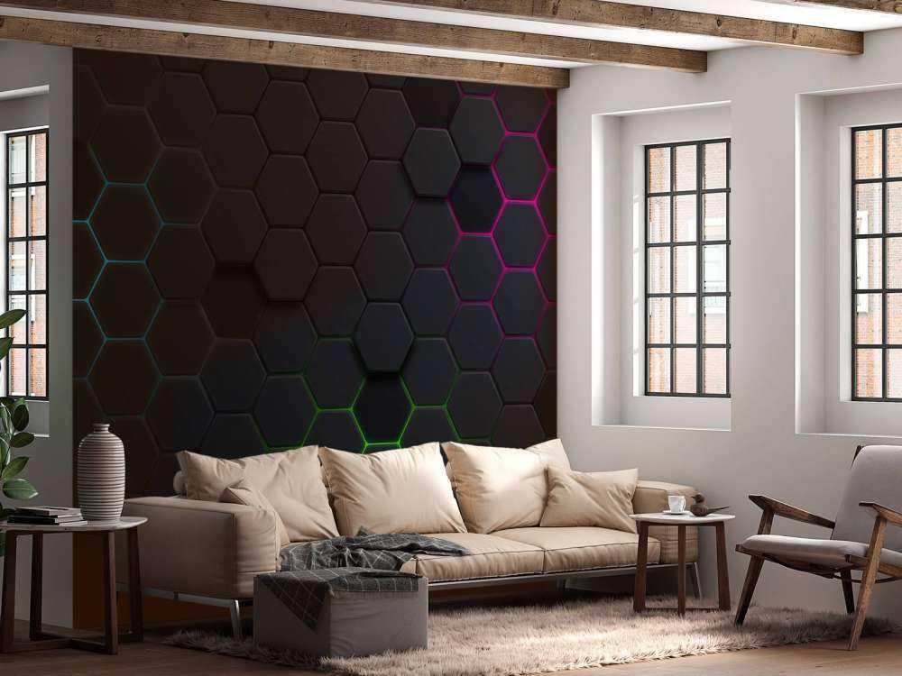 Lichtgevende hexagons