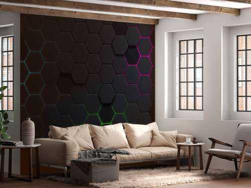 Lichtgevende hexagons