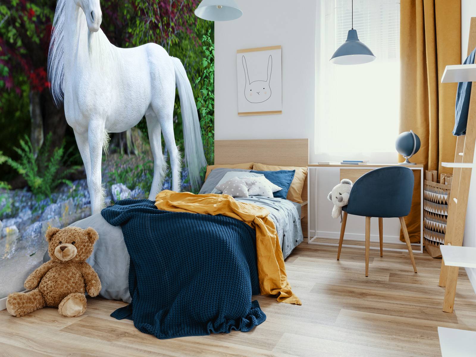 Unicorn in de rivier