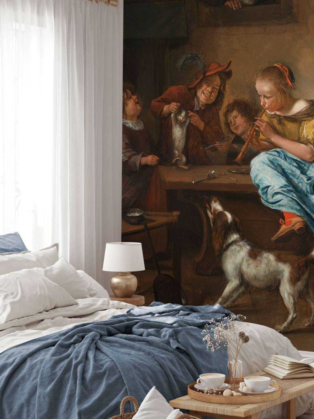 Kinderen leren een poes dansen