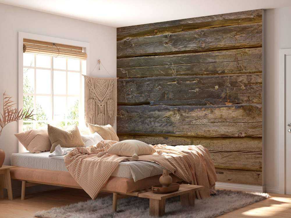 Blauw verbrand hout