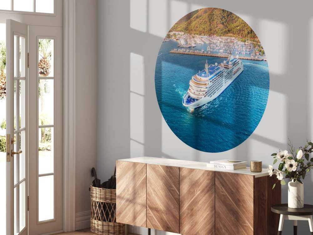 Cruiseschip in de haven