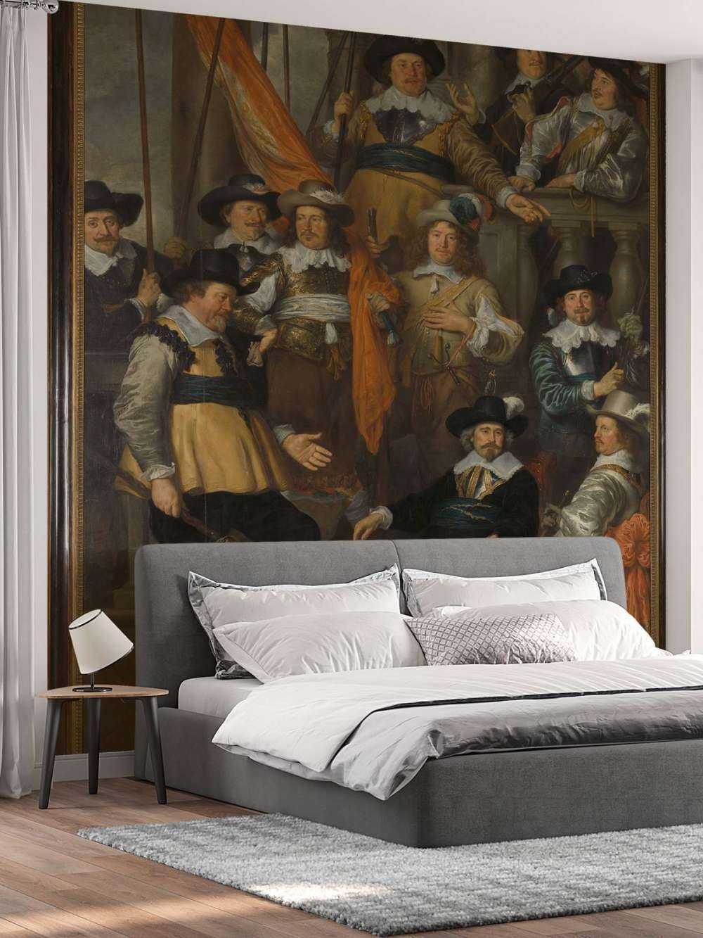 Officieren en andere schutters van wijk XVIII in Amsterdam