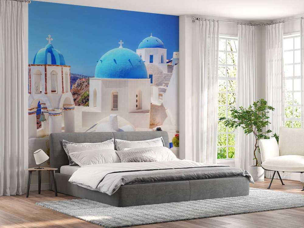 Klein kerkje op Santorini